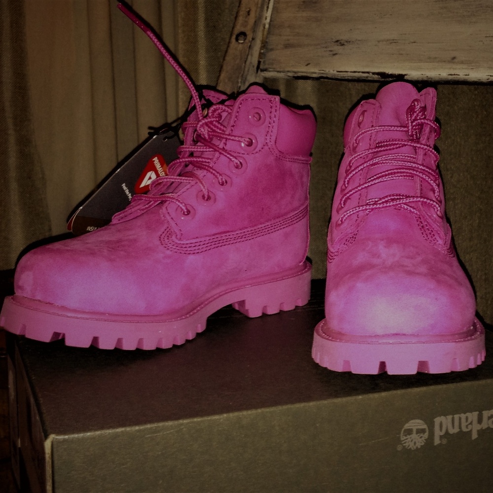 Timberland Bubblegum Pink Boots - Picture 2 of 5
